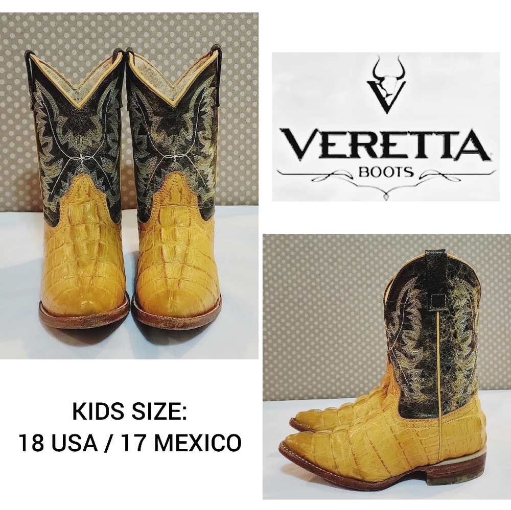 VERETTA Western Boots - Kids Size USA 11 / MEXICO 17